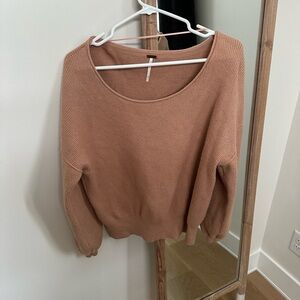 Free People Cozy Tan Women's Sweater